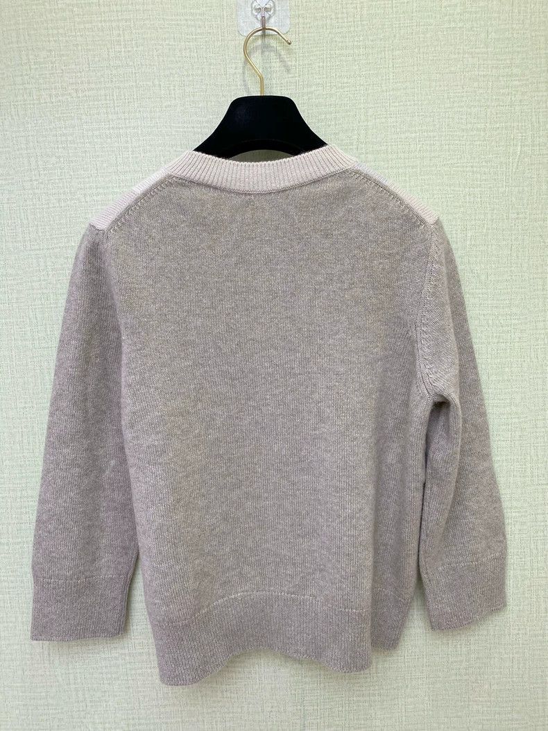 Chanel Chanel Color-blocked cashmere knitted cardigan coat Size M / US 6-8 / IT 42-44 - 2 Thumbnail