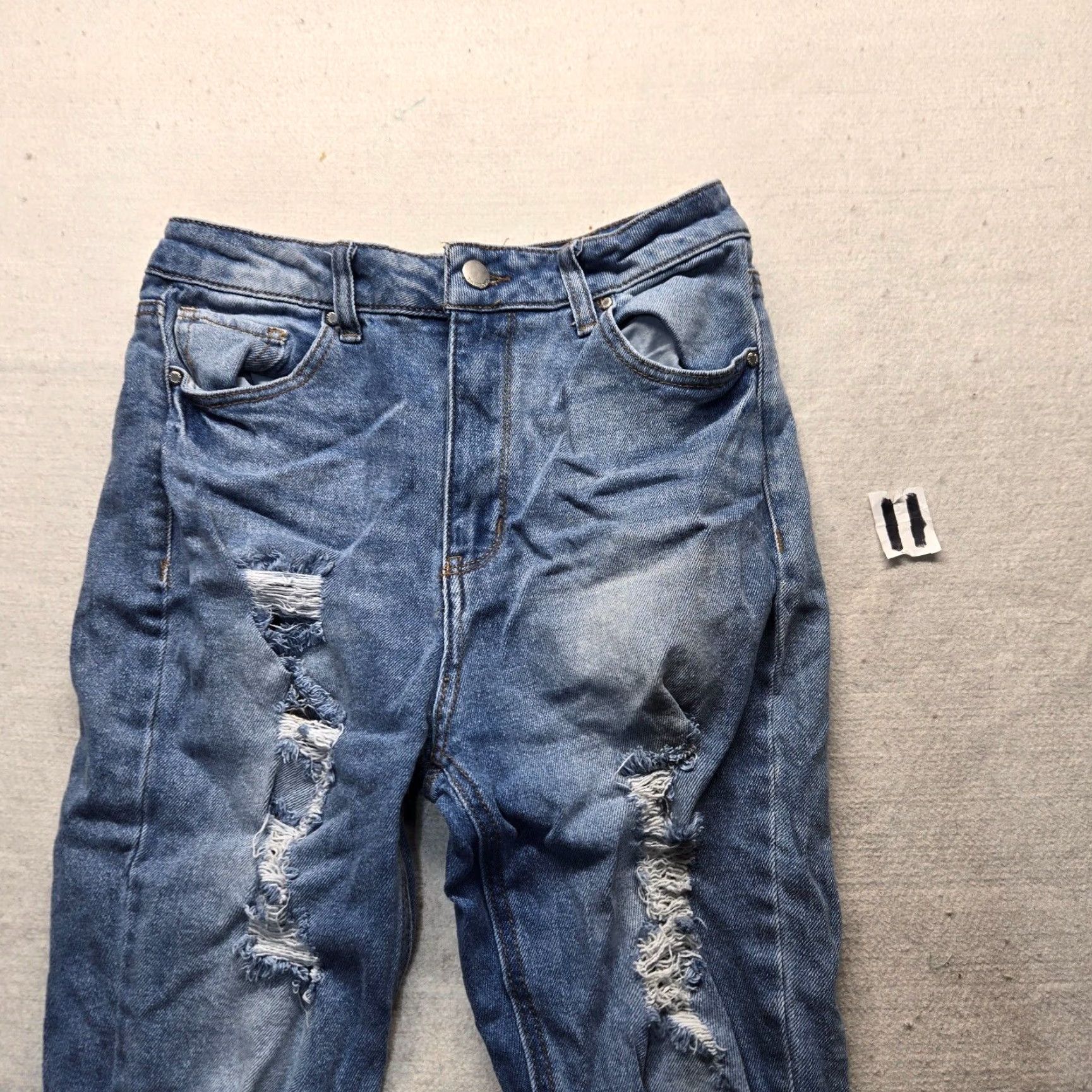 Vintage Tinseltown Jeans Blue High Rise Mom Distressed Adult Women's Size 8 Womens Size 30" / US 8 / IT 44 - 2 Thumbnail