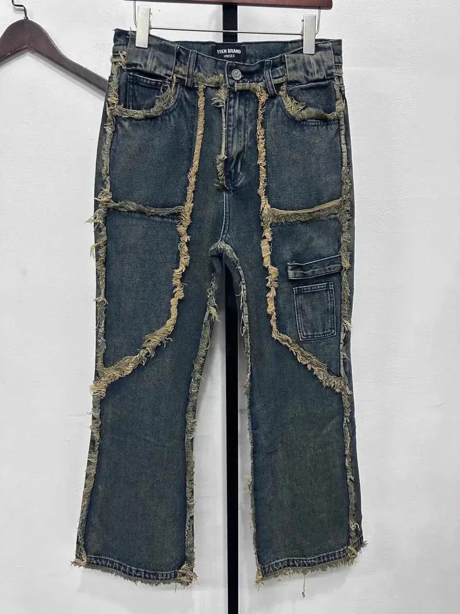 Japanese Brand Flared Style Denim Jeans Size US 32 / EU 48 - 5 Thumbnail