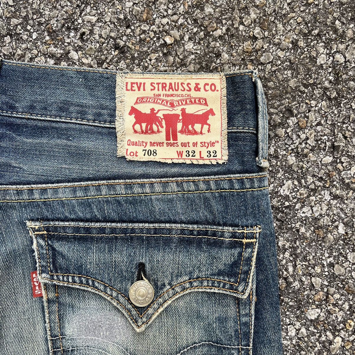 Levi's Flare Jeans Levis 708 Boot Cut Zipper Denim Distressed Punk Size US 32 / EU 48 - 15 Thumbnail