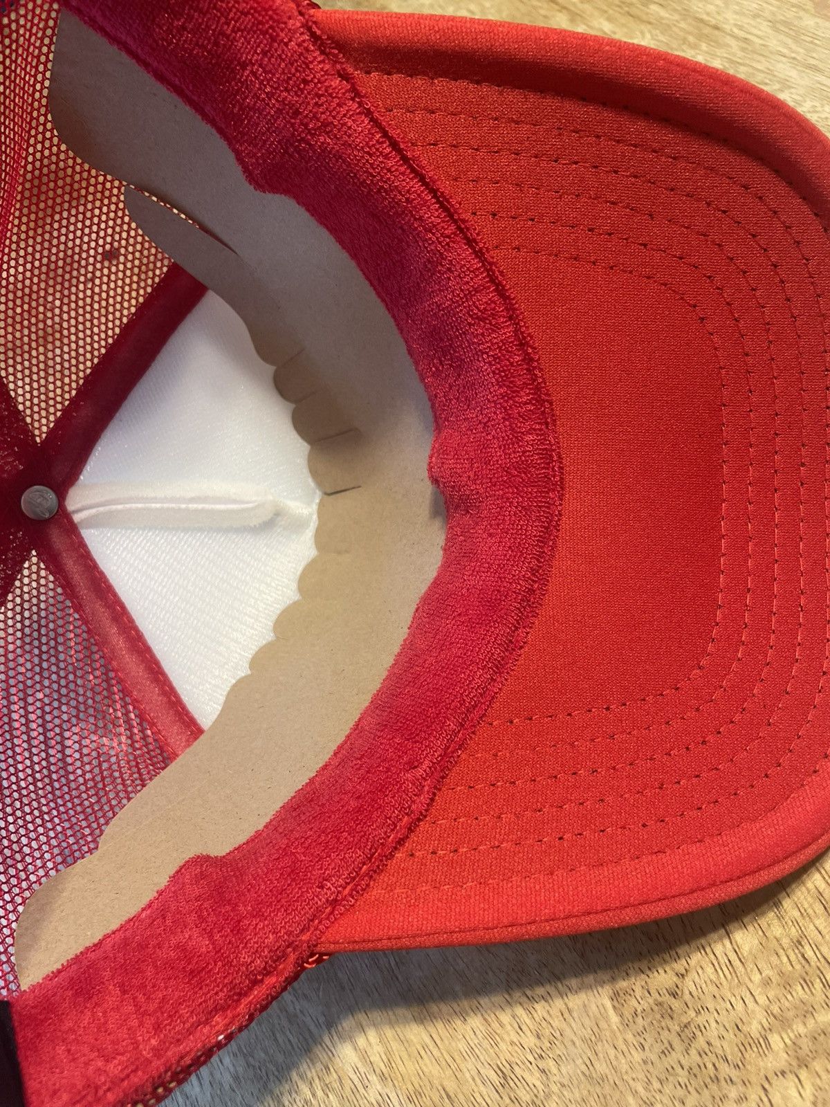 Drain Gang × Sad Boys Sad Meal ( Bladee ) hat red version Released by F1lthy/WOD Size ONE SIZE - 3 Thumbnail