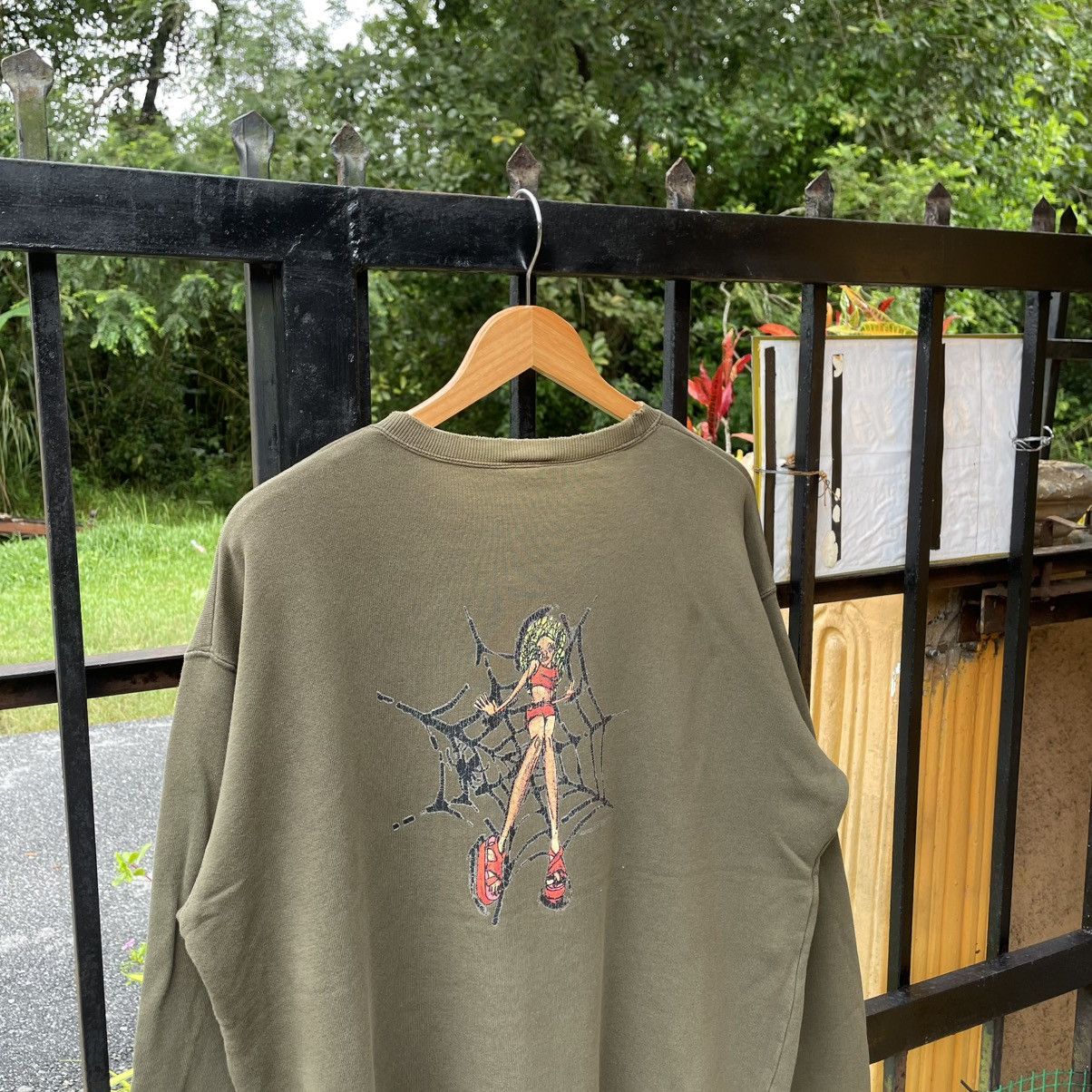 Japanese Brand 🔥🇯🇵Vintage Speed Spirit Spider Girl Logo Distress Sweatshirts Size US L / EU 52-54 / 3 - 2 Thumbnail