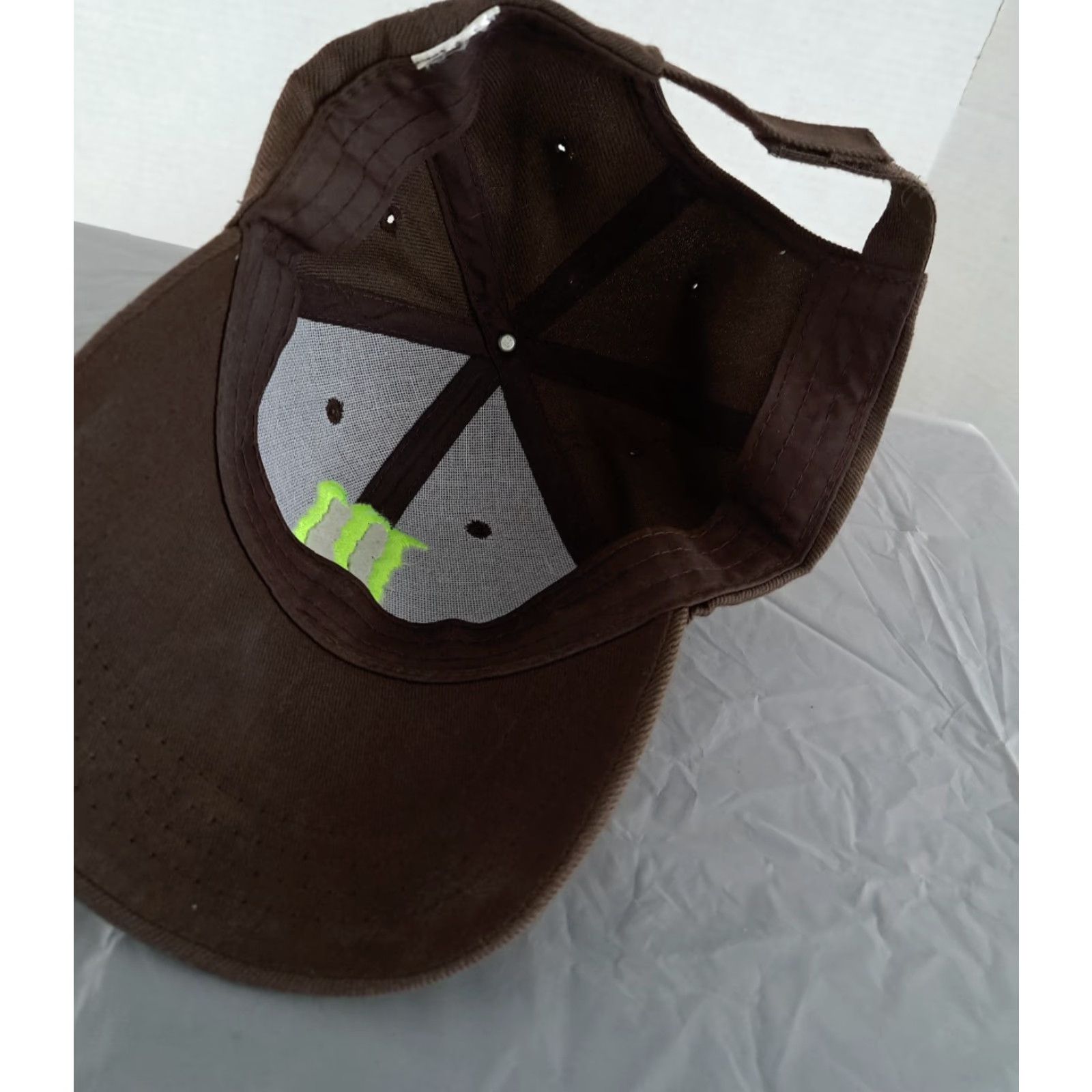 Vintage VINTAGE Monster Energy Drink Brown Embroidered Adjustable Hat Size ONE SIZE - 4 Thumbnail