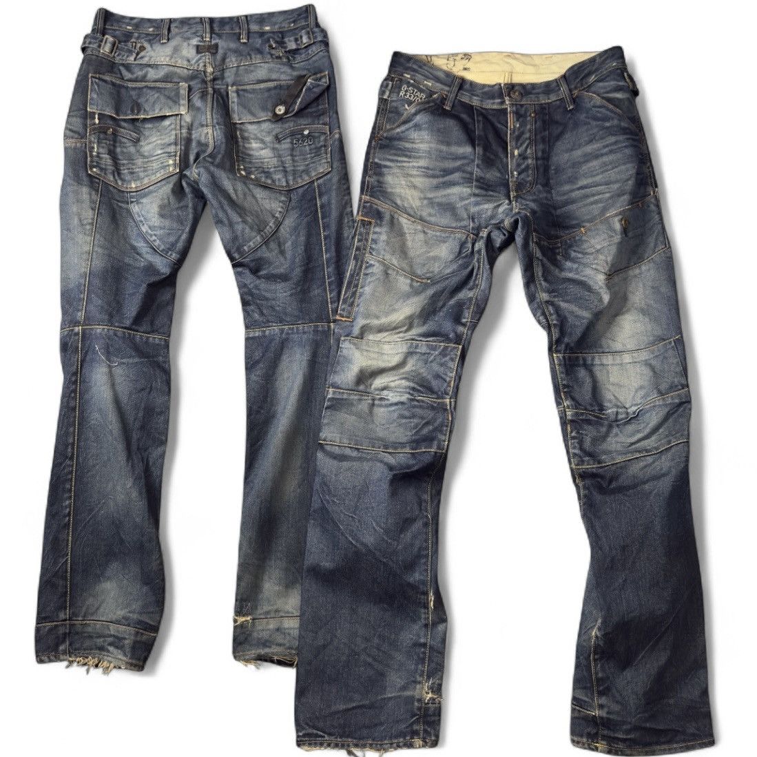G-Star Archive R33/01 Trail 5620 Tapered Raw Whisker Washed Denim Size US 31 - 1 Thumbnail