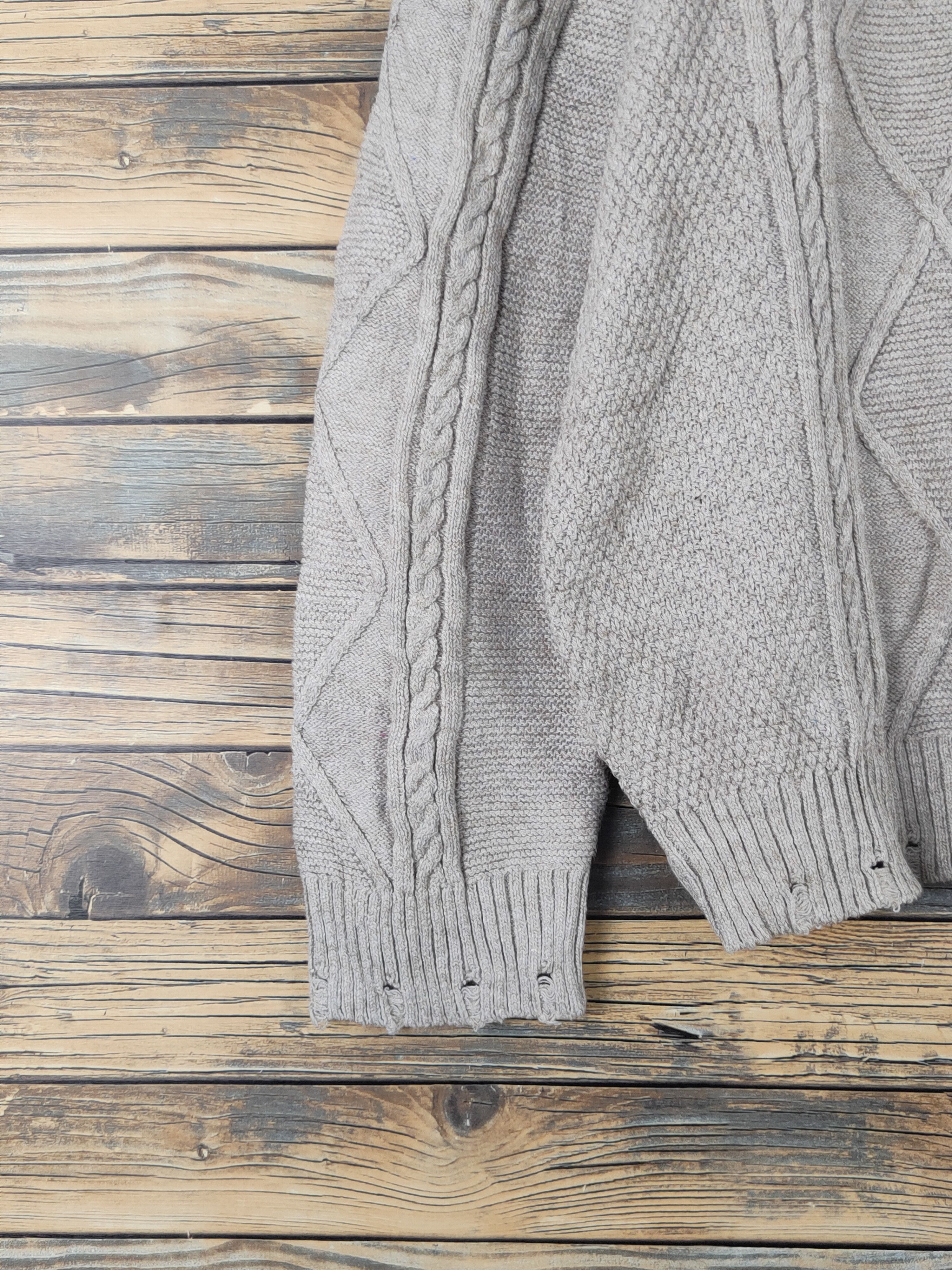 Aran Isles Knitwear Pivot Door Beige Knitwear Sweatshirts #W1817 Size US L / EU 52-54 / 3 - 4 Thumbnail