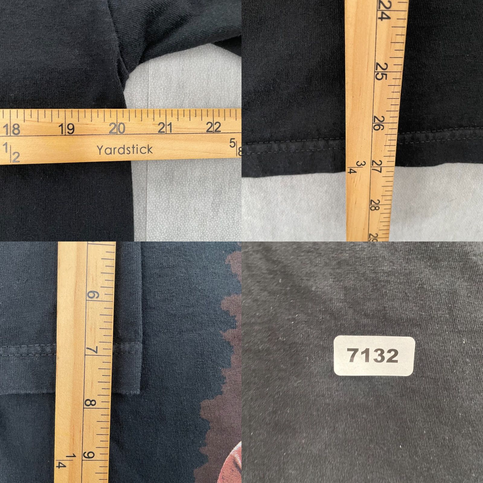 Logo 7 VINTAGE John Lennon Military T-Shirt Adult Large Black Graphic Print 2005 US Army Mens L Size US L / EU 52-54 / 3 - 8 Thumbnail