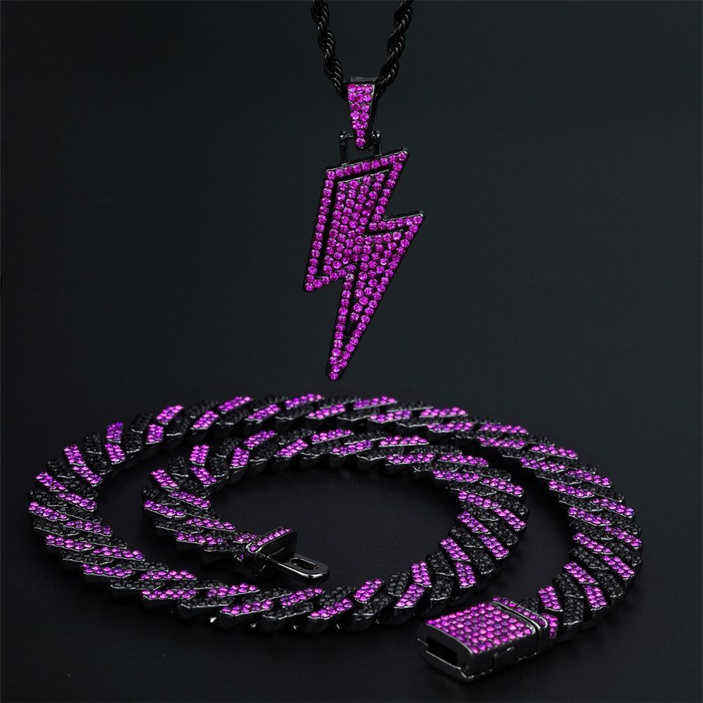 Other Double Purple Lightning Chain Necklace Size ONE SIZE - 5 Thumbnail