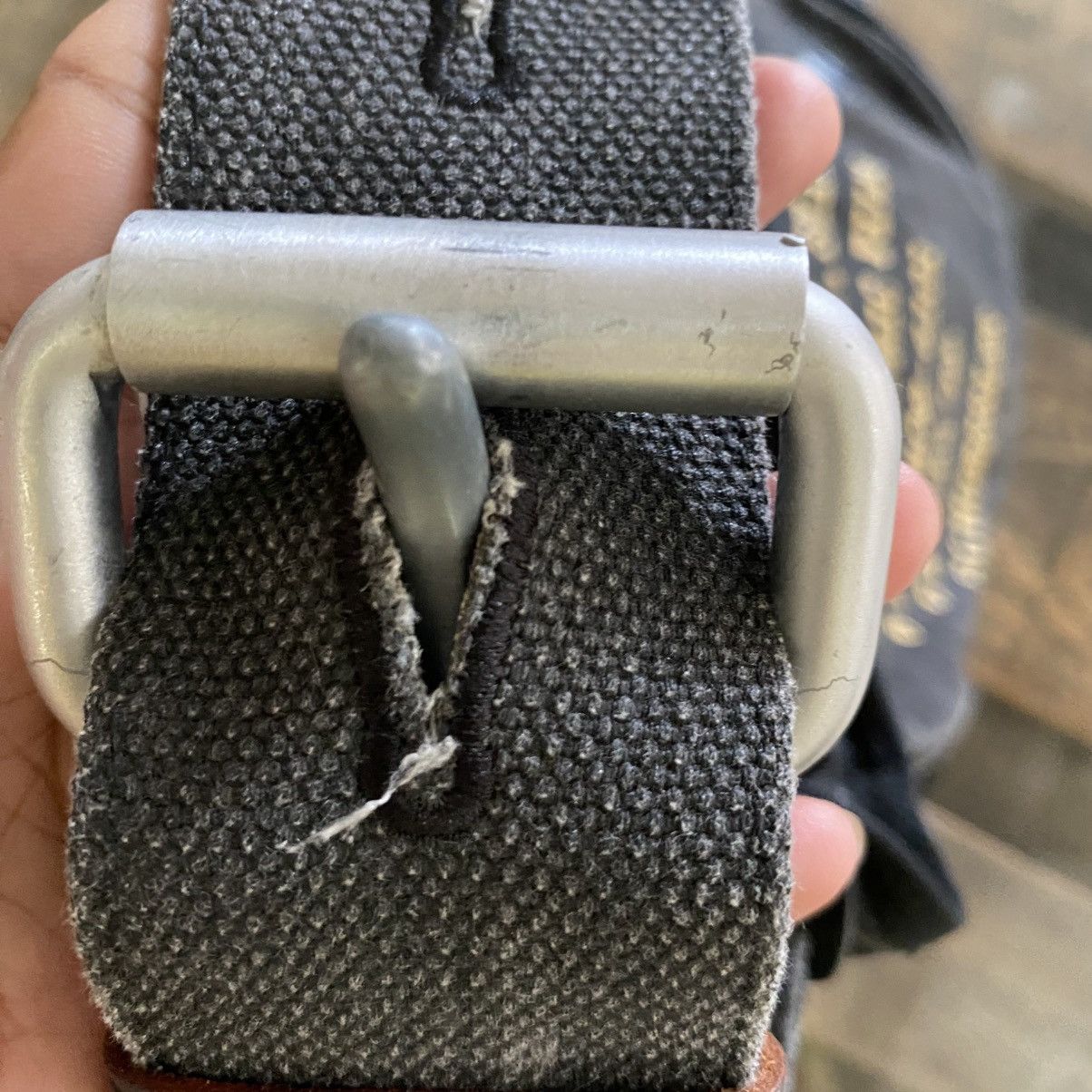 Designer TOUGH Jeansmith Black Utility Waist Bag with Yellow Print Size ONE SIZE - 12 Thumbnail