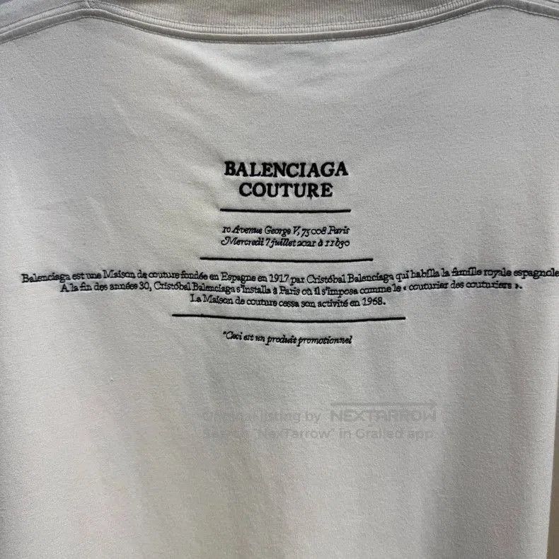 Balenciaga Balenciaga Limited Embroidered Short Sleeve Tee. Size US M / EU 48-50 / 2 - 6 Thumbnail