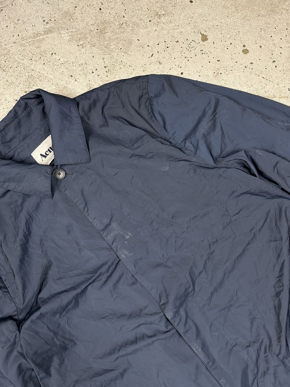 Acne Studios Acne Studios Navy Rain Coat Windbreaker Size US L / EU 52-54 / 3 - 6 Thumbnail