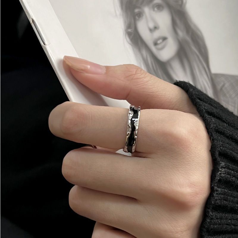 Jewelry Punk Jewelry Rings Open Size Chrome Ring (Size 7-13) Size ONE SIZE - 1 Thumbnail