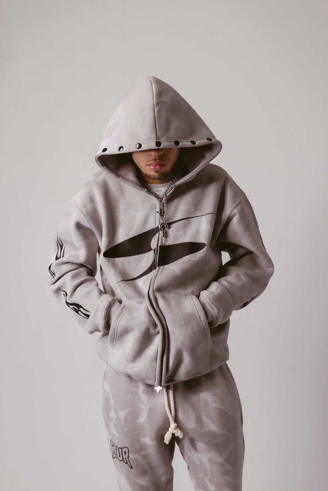 Jaded London Sainted Knit Hoodie y2kグランジ Sainted Knit Hoodie | Jaded Man – Jaded London