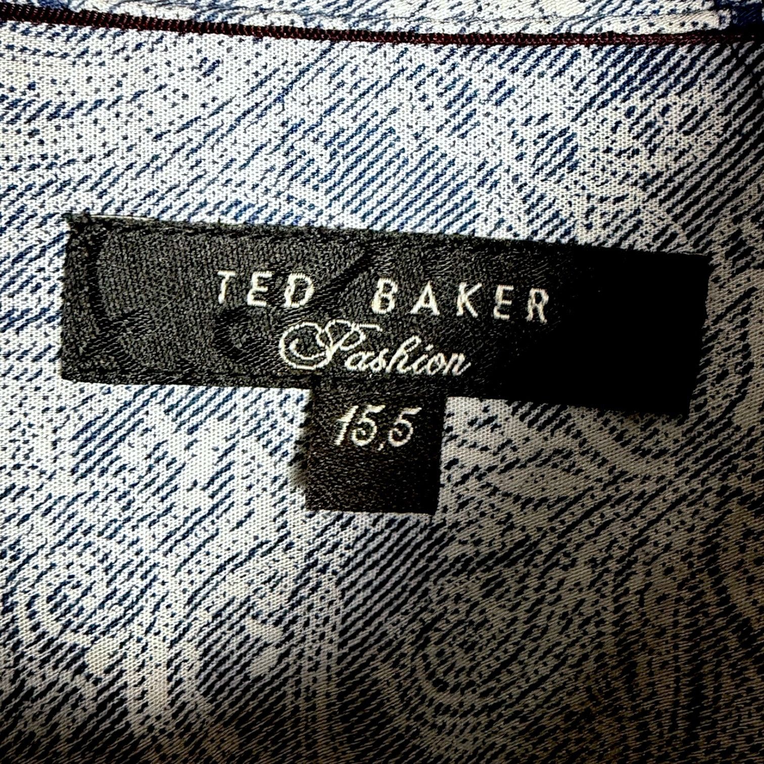 Ted Baker Ted Baker Pashion Blue French Cuff Dress Shirt Pearl 15.5 Size US M / EU 48-50 / 2 - 6 Thumbnail