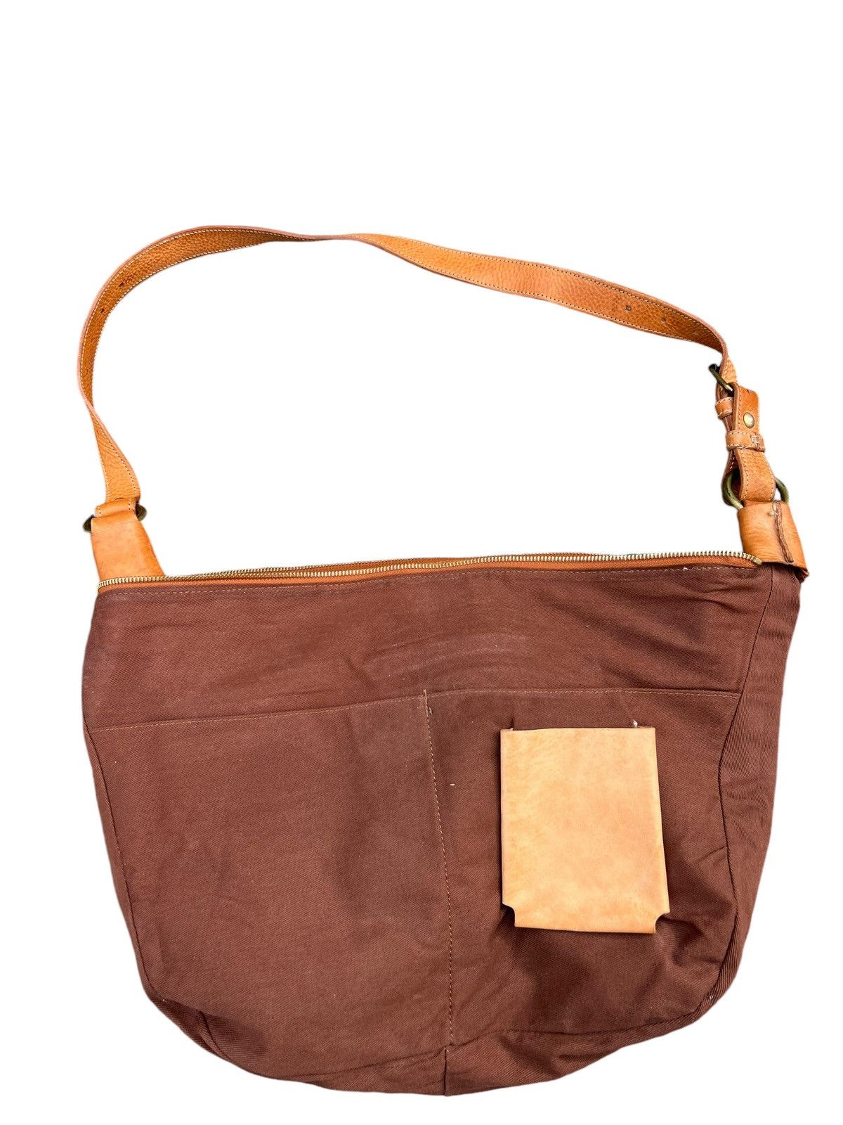 Japanese Brand × Leather CI-VA Japan Faded Patina Leather Bag Banana Size ONE SIZE - 23 Thumbnail