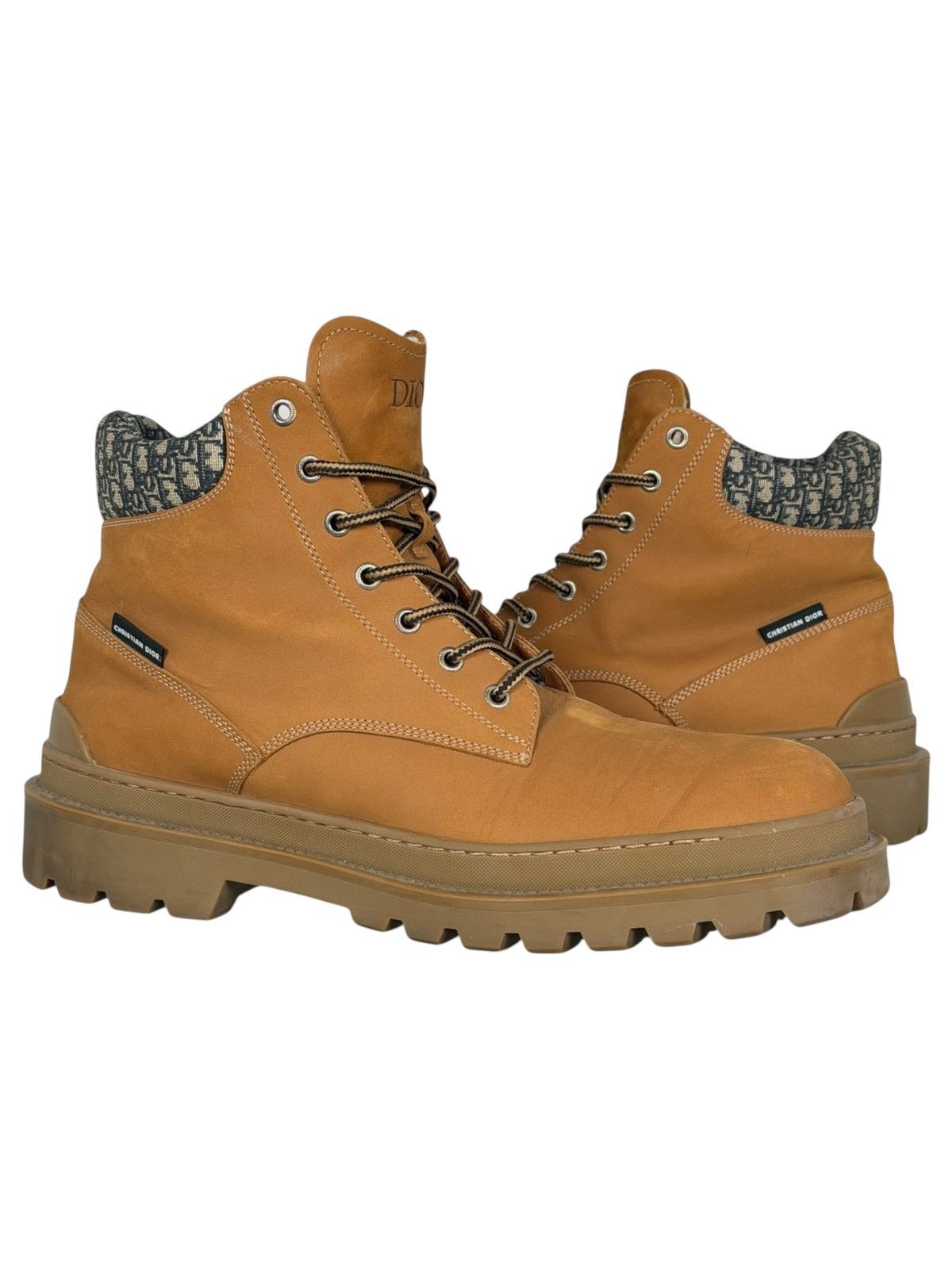 Dior Christian Dior Explorer Wheat Oblique Logo Ankle Boots Size US 11 / EU 44 - 1 Thumbnail
