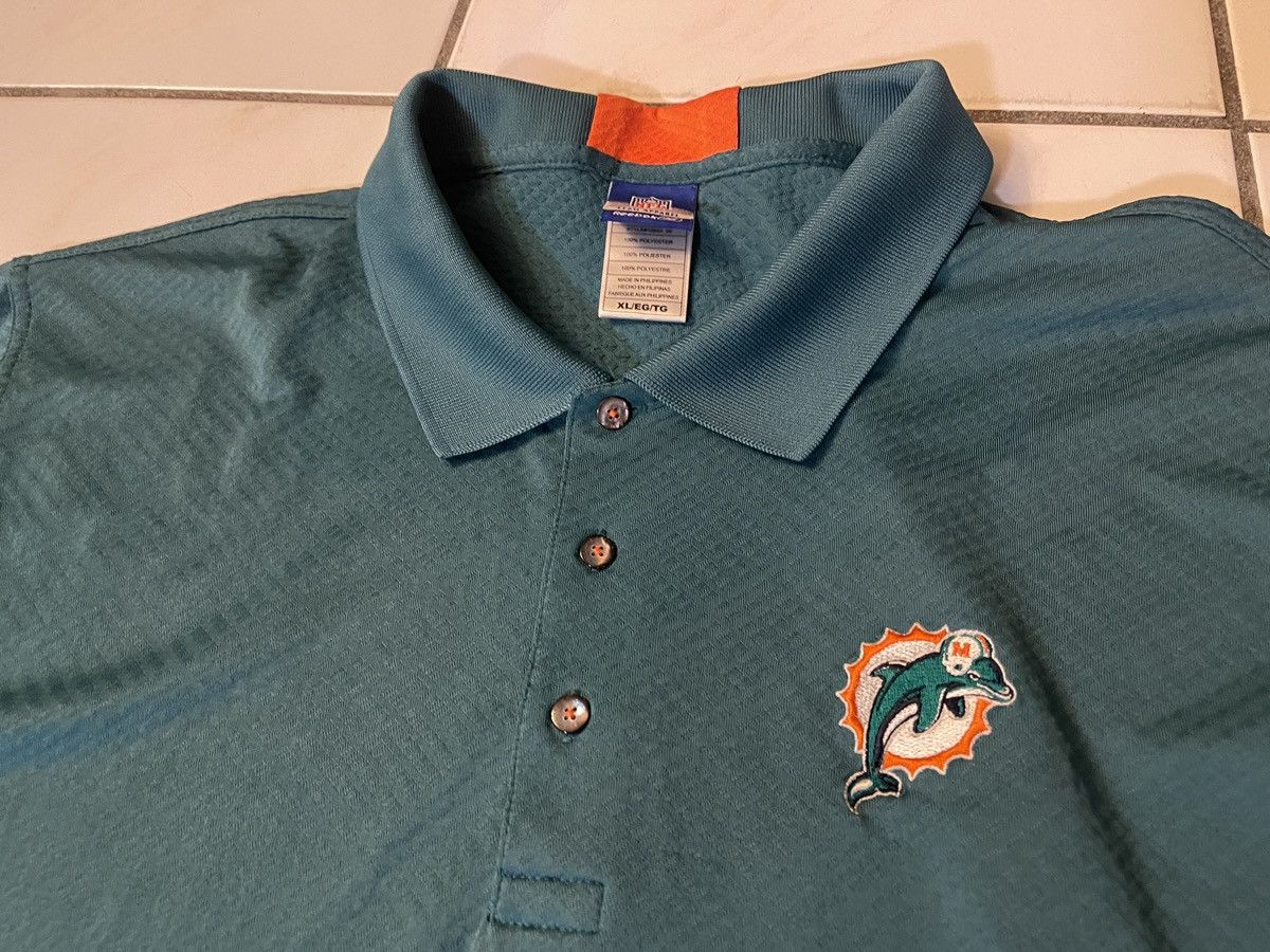 Reebok Miami Dolphins Football Polo Shirt Mens XL Green Reebok NFL Size US XL / EU 56 / 4 - 3 Thumbnail