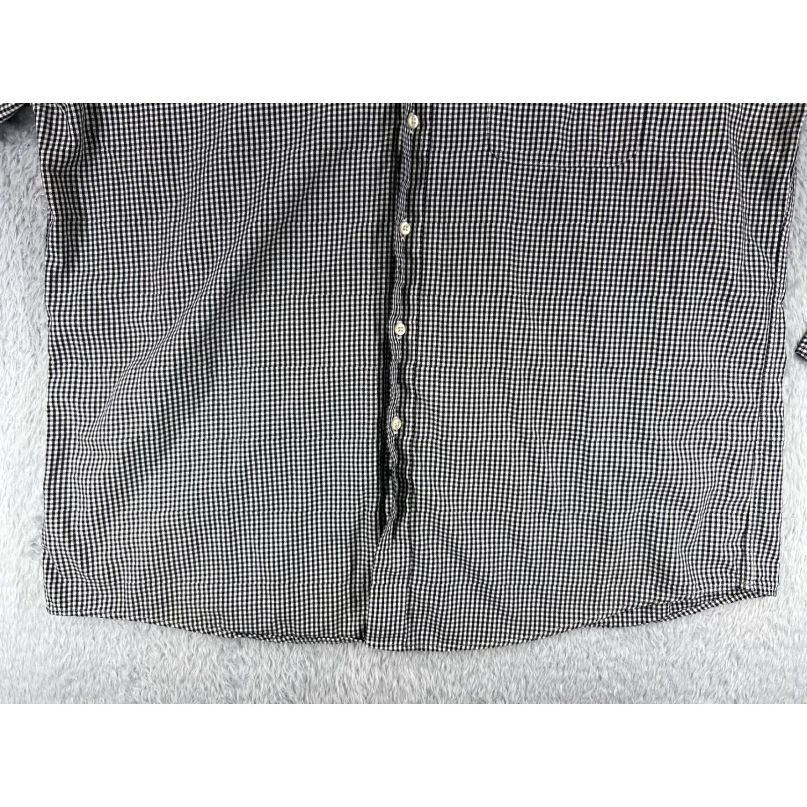 Tommy Hilfiger Tommy Hilfiger Shirt Men 17.5 Black White Plaid Button Up Long Sleeve Pocket Size US XL / EU 56 / 4 - 5 Thumbnail