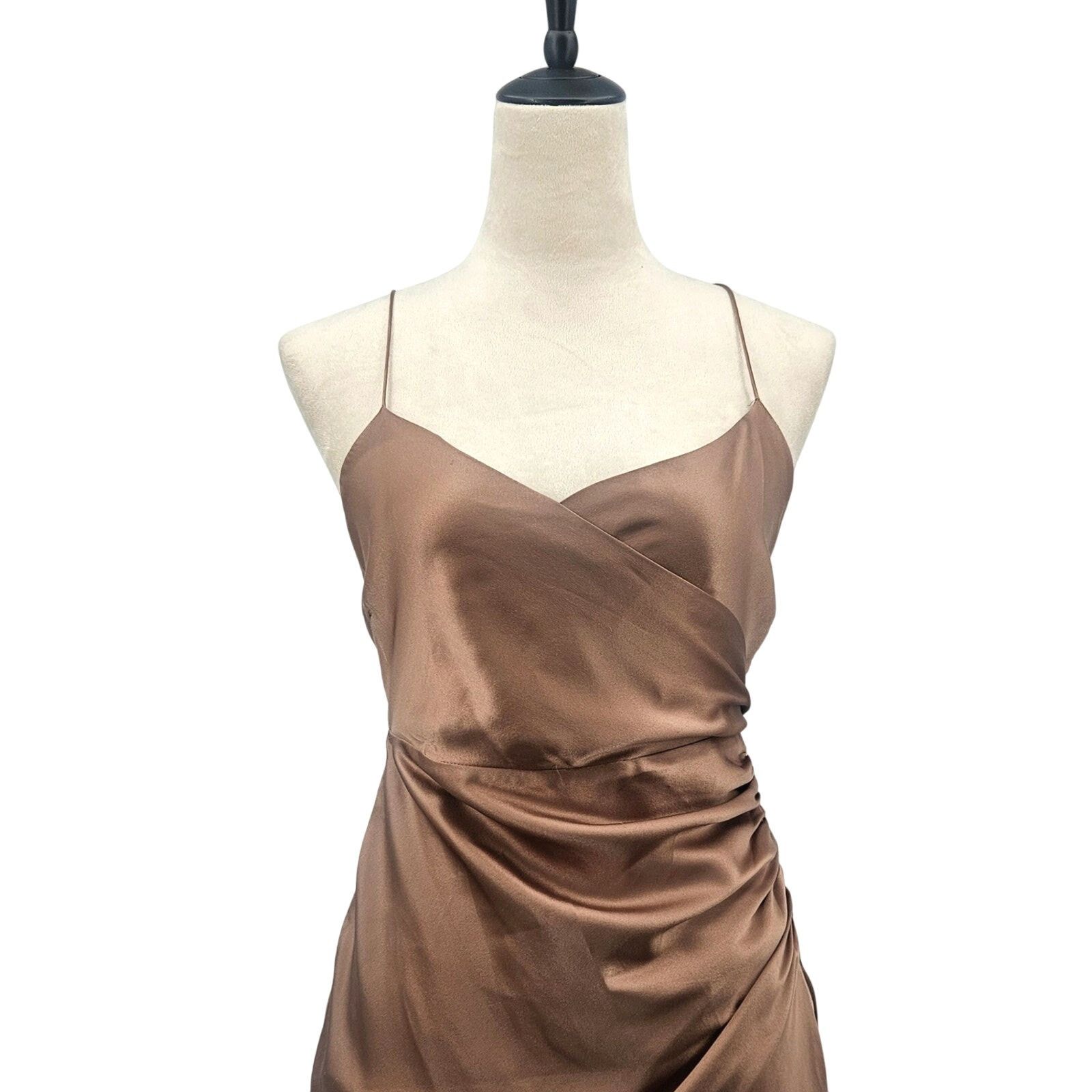 Other The Sei Strappy Gathered Silk Gown Champagne Satin Size 4 Size S / US 4 / IT 40 - 5 Thumbnail