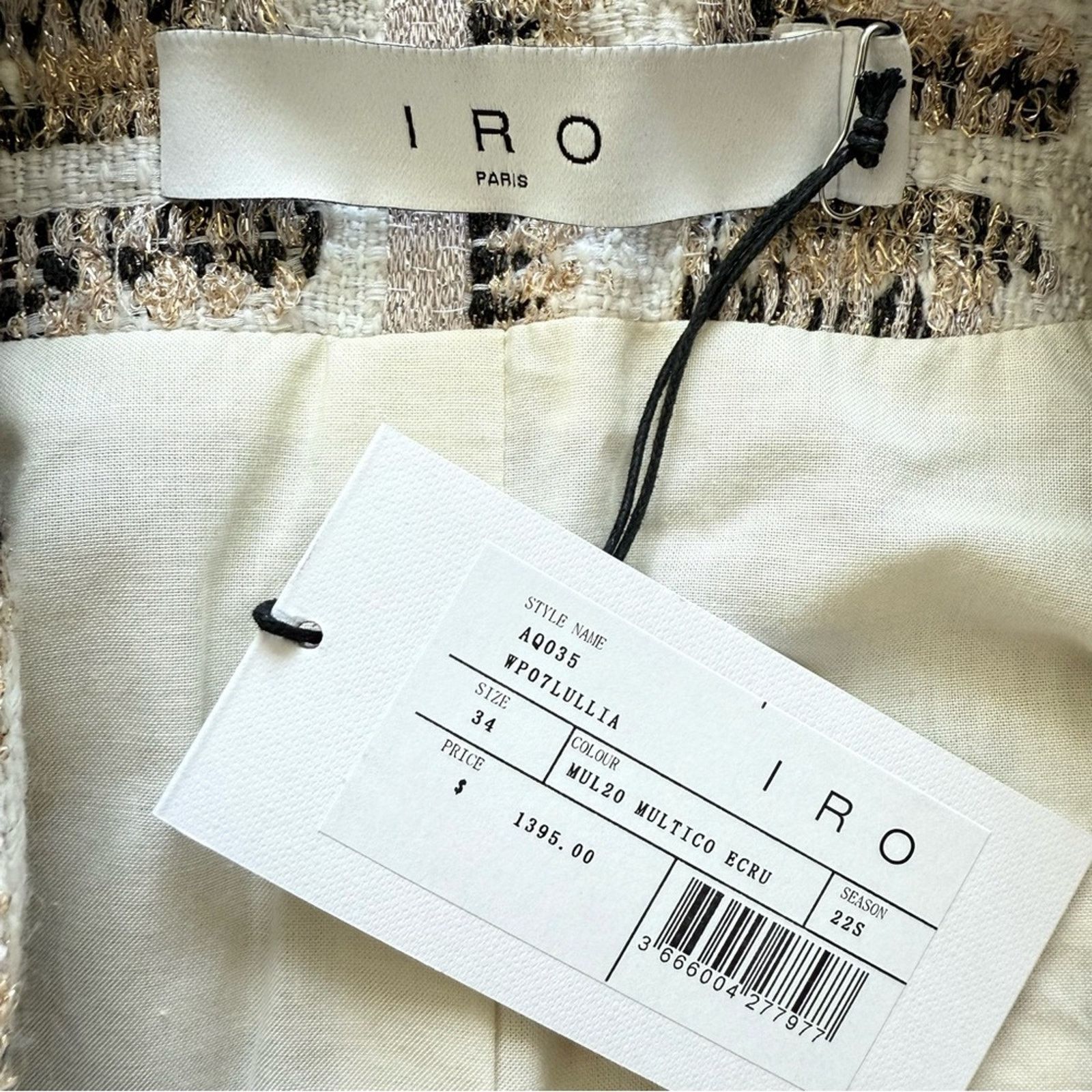Iro NWT!!! IRO Paris Lullia Embroide jacket 34FR or 4US 1395$ Size S / US 4 / IT 40 - 11 Thumbnail