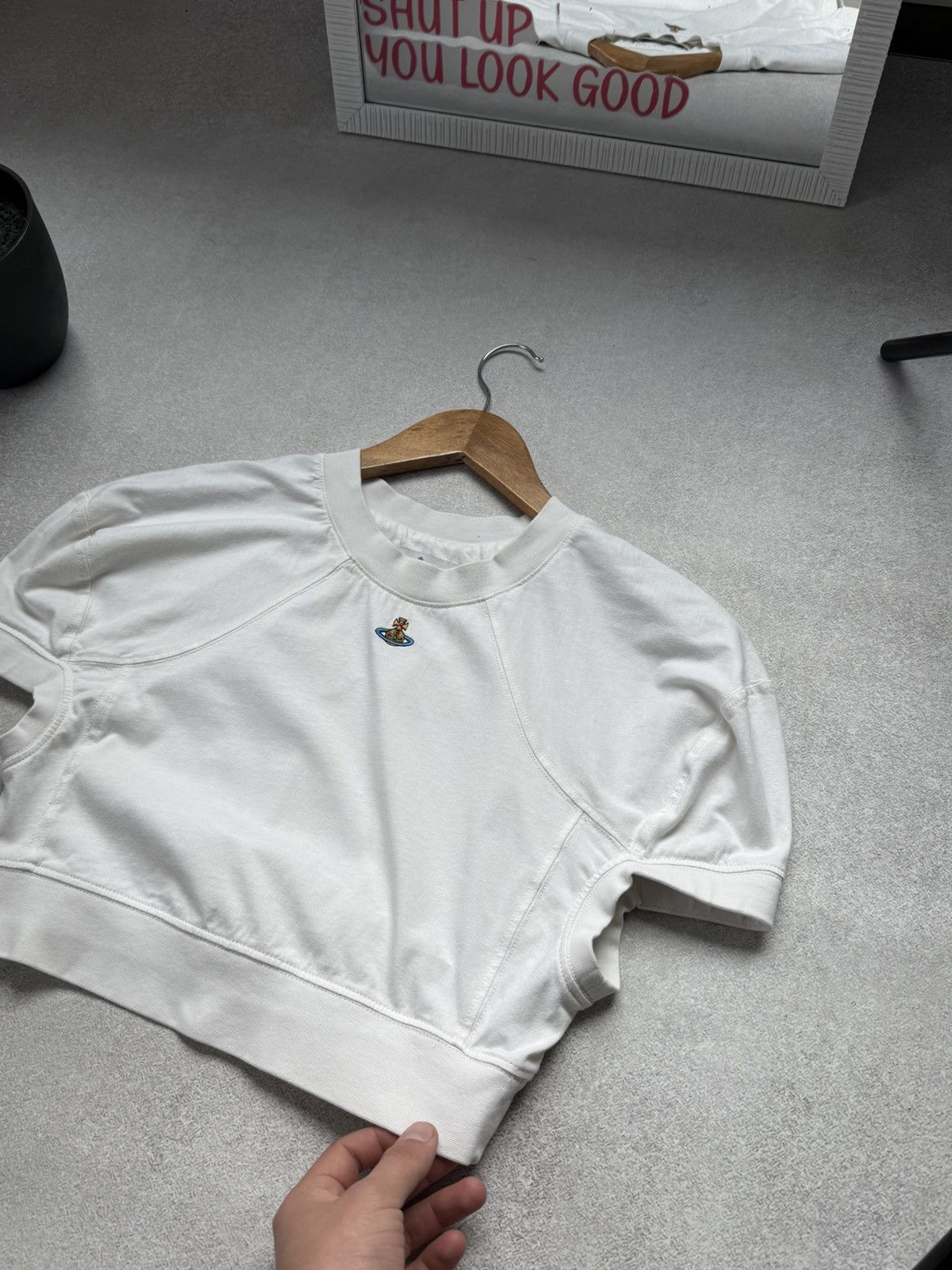 Vivienne Westwood Vivienne Westwood Cropped Top T-Shirt Woomen’s Rare White Size XS / US 0-2 / IT 36-38 - 3 Thumbnail
