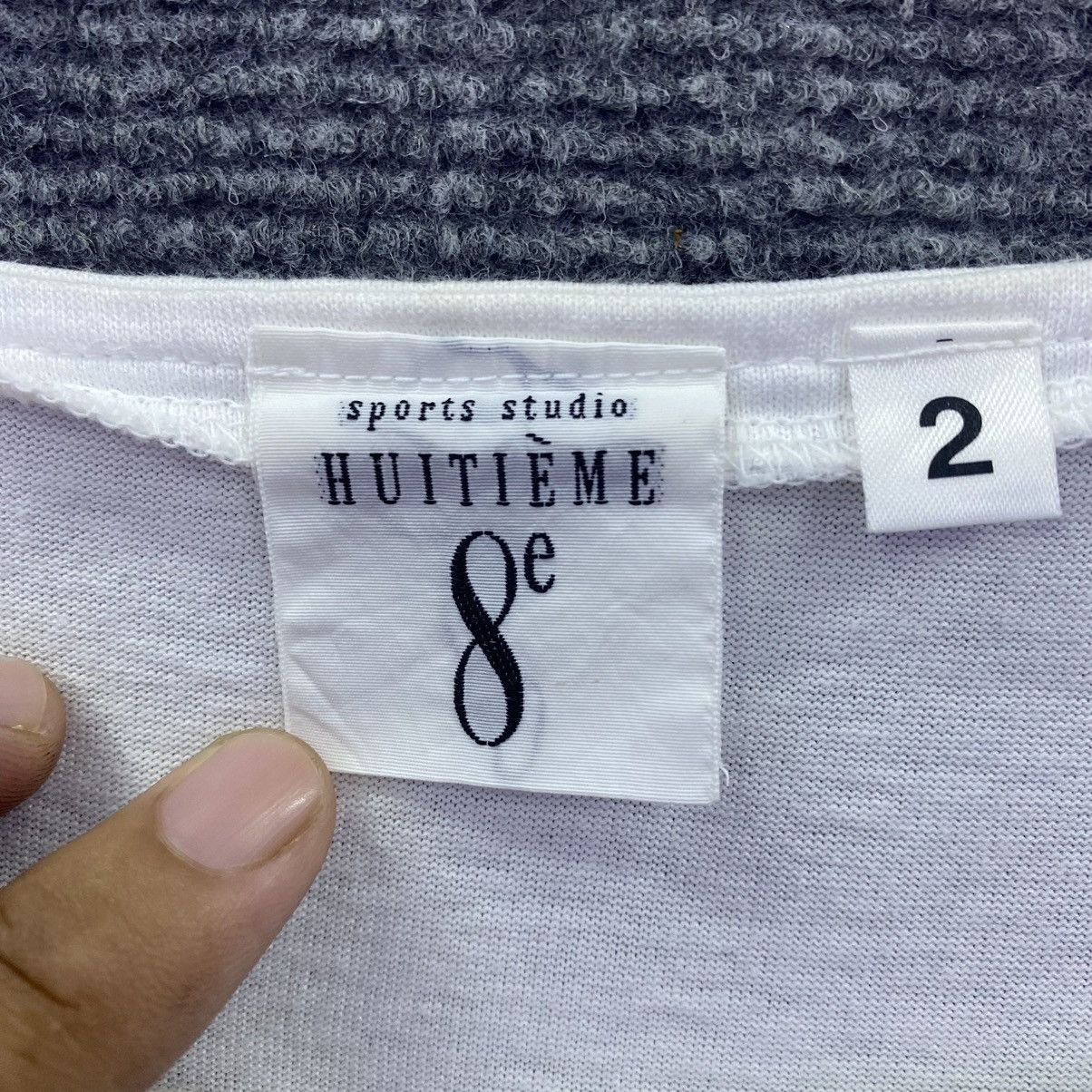 Japanese Brand Vintage HUITIEME 8e Sport Studio Tee Size S / US 4 / IT 40 - 3 Thumbnail