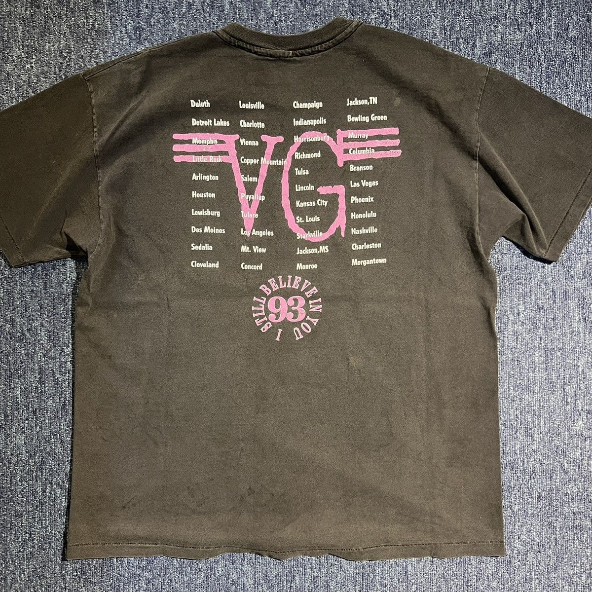 Other Vintage 90s Vince Gill 93 Tour T Shirt Size US XL / EU 56 / 4 - 4 Thumbnail