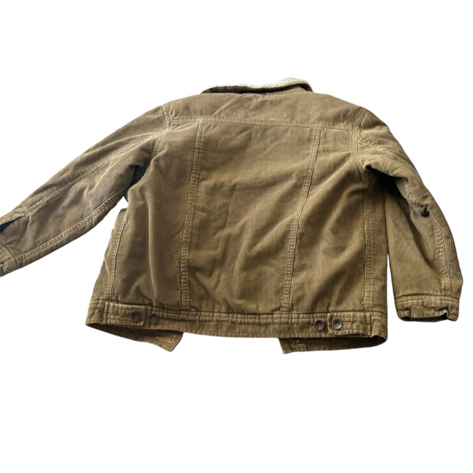 Old Navy Y2K Old Navy Trucker Corduroy Jacket w/ Cream Sherpa Collar Size M / US 6-8 / IT 42-44 - 3 Thumbnail