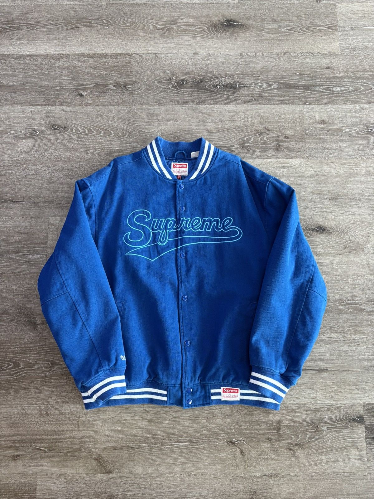 Mitchell & Ness × Supreme Supreme x Mitchell & Ness “Doughboy” Twill Varsity Jacket Size US XXL / EU 58 / 5 - 1 Thumbnail