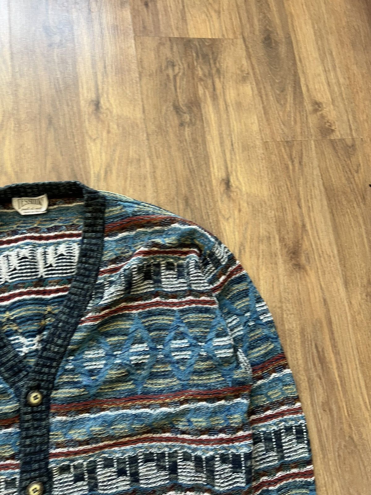 Vintage Lessitore Knit Cardigan (Made in Italy) Size US L / EU 52-54 / 3 - 3 Thumbnail