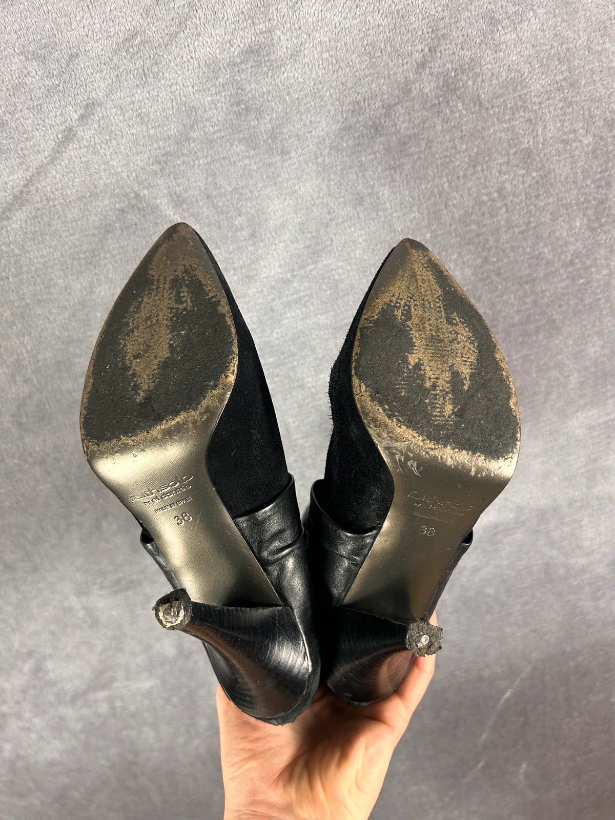 Faith Connexion Faith solo by el dantee heels boots black suede leather Size US 7 / IT 37 - 10 Thumbnail