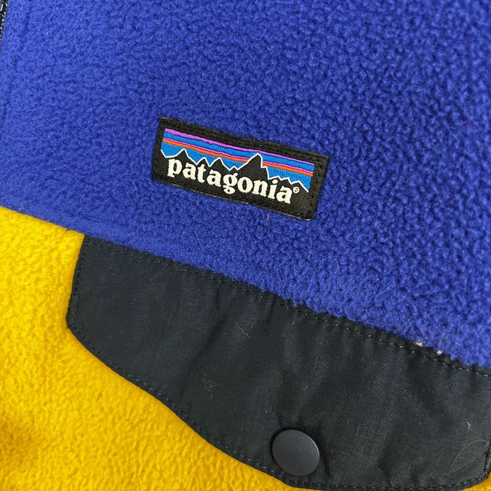 Patagonia Patagonia Vest Mens XL Blue Yellow Synchilla Fleece Outdoor Size US XL / EU 56 / 4 - 4 Thumbnail