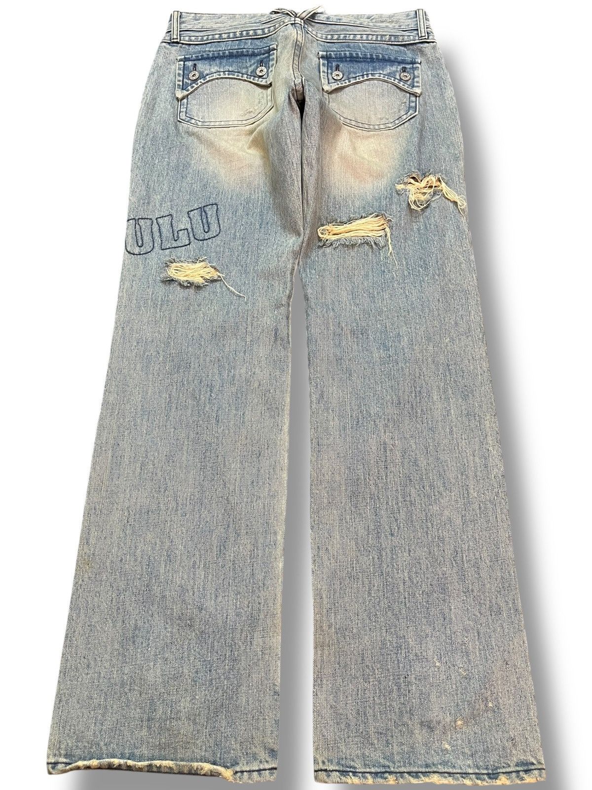 Hysteric Glamour Vintage Cocolulu Faded Mudwash Distressed Denim Size US 31 - 7 Thumbnail