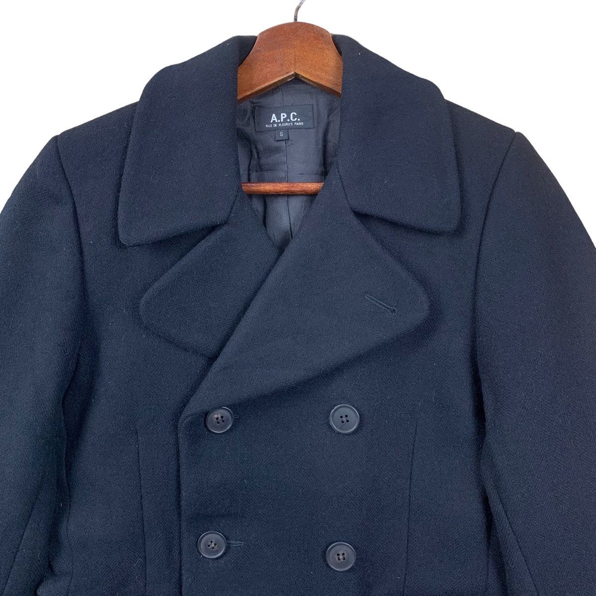 A.P.C. Vintage A.P.C Rue De Fleurus Women Wool Coat Size S / US 4 / IT 40 - 2 Thumbnail