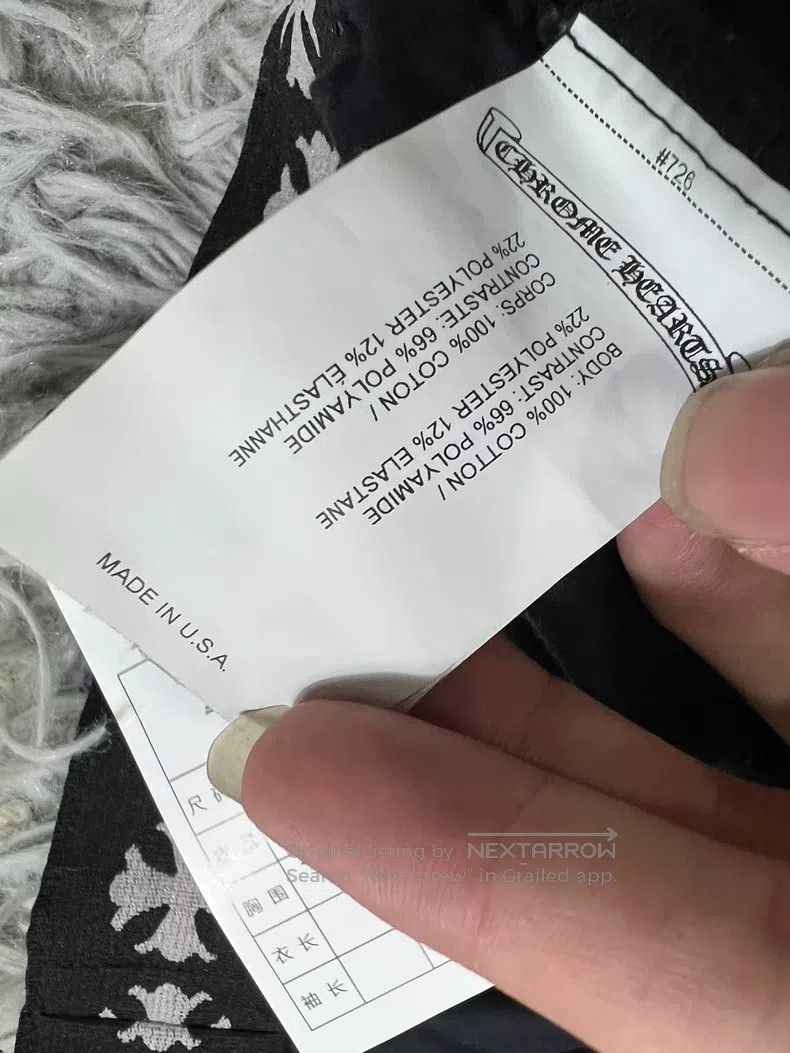 Chrome Hearts CHROME HEARTS Size M Black printed dark cross embroidered s Size US 31 - 6 Thumbnail