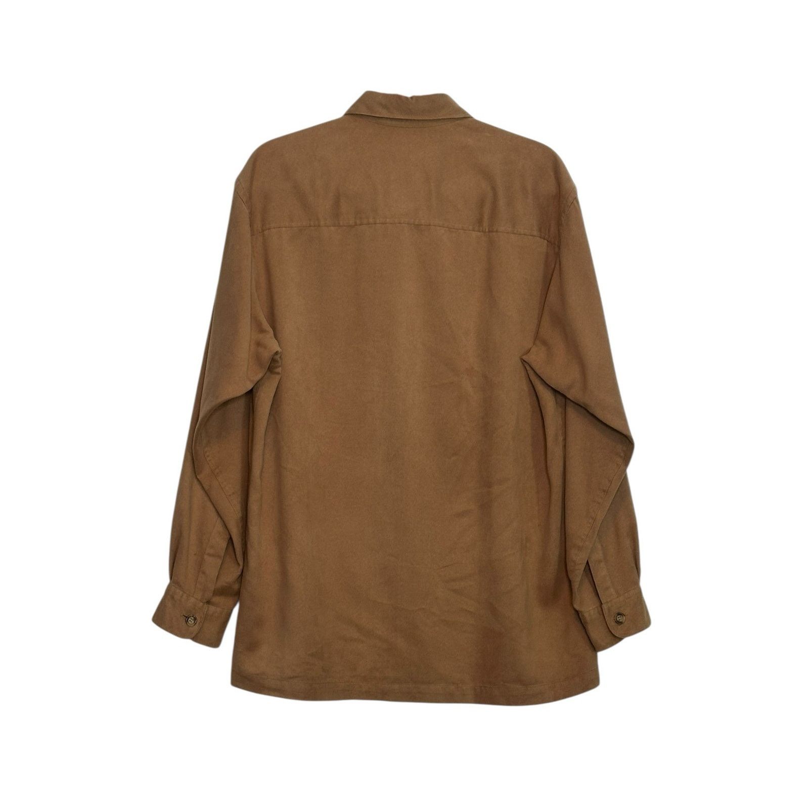 Liz Claiborne Claiborne brown long sleeves worker shirt size medium Size US L / EU 52-54 / 3 - 2 Thumbnail