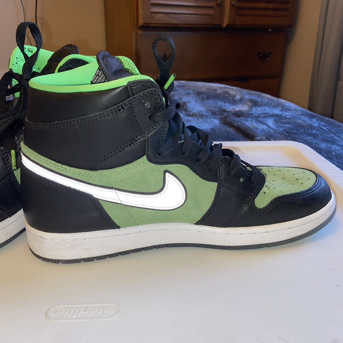 Nike Nike Air Jordan 1 High Zoom Zen Green Size US 10 / EU 43 - 9 Thumbnail