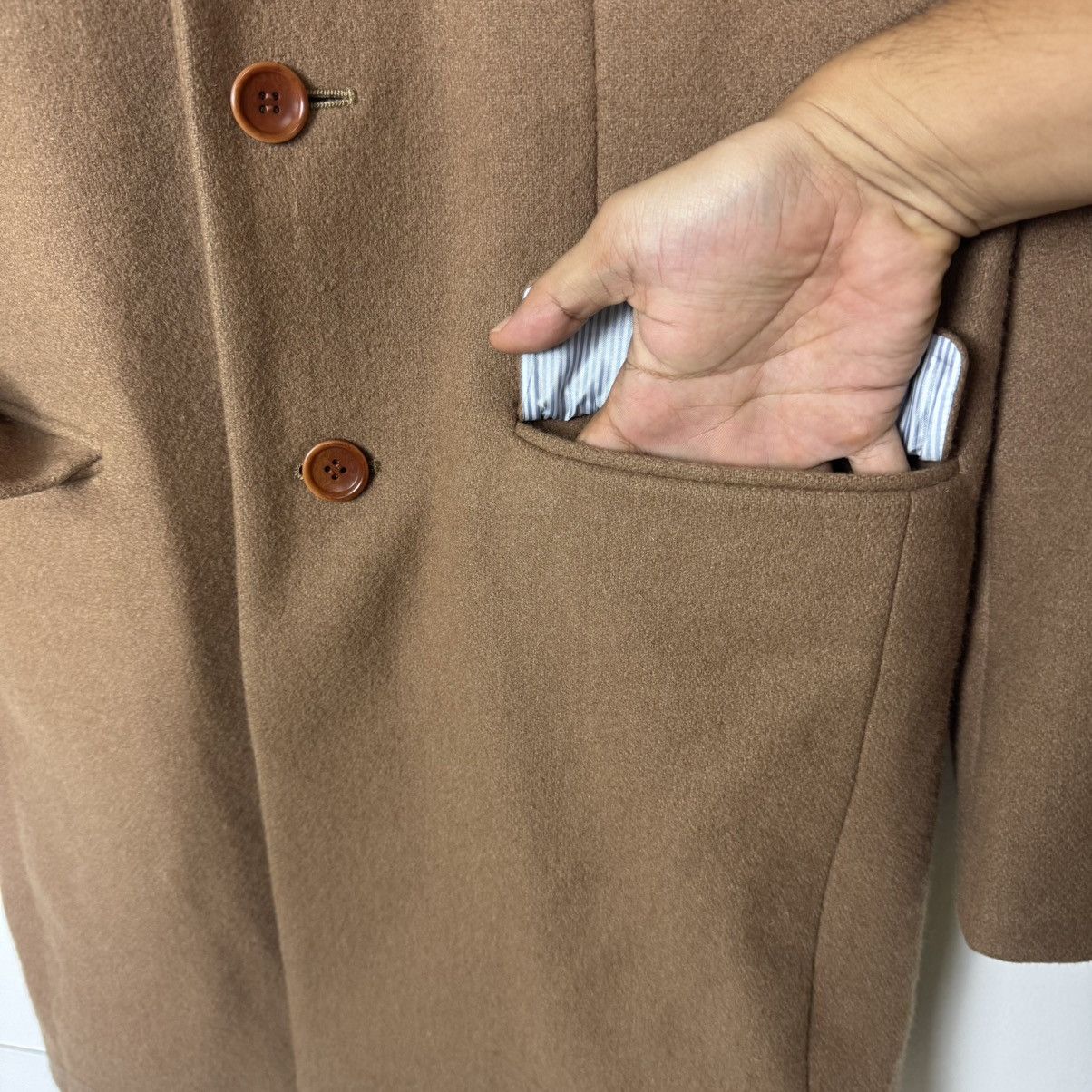 Ships Jet Blue 🔥LAST PRICE🔥 Ships Jet Blue Japan Fabric Bishu Long Coat Size US L / EU 52-54 / 3 - 7 Thumbnail