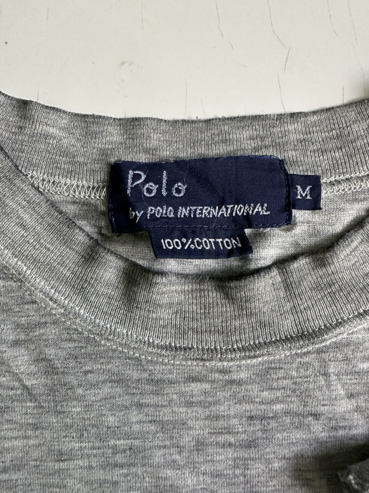 Polo Ralph Lauren 80s Polo international Sleeve Distressed colorblock. Size US M / EU 48-50 / 2 - 6 Thumbnail