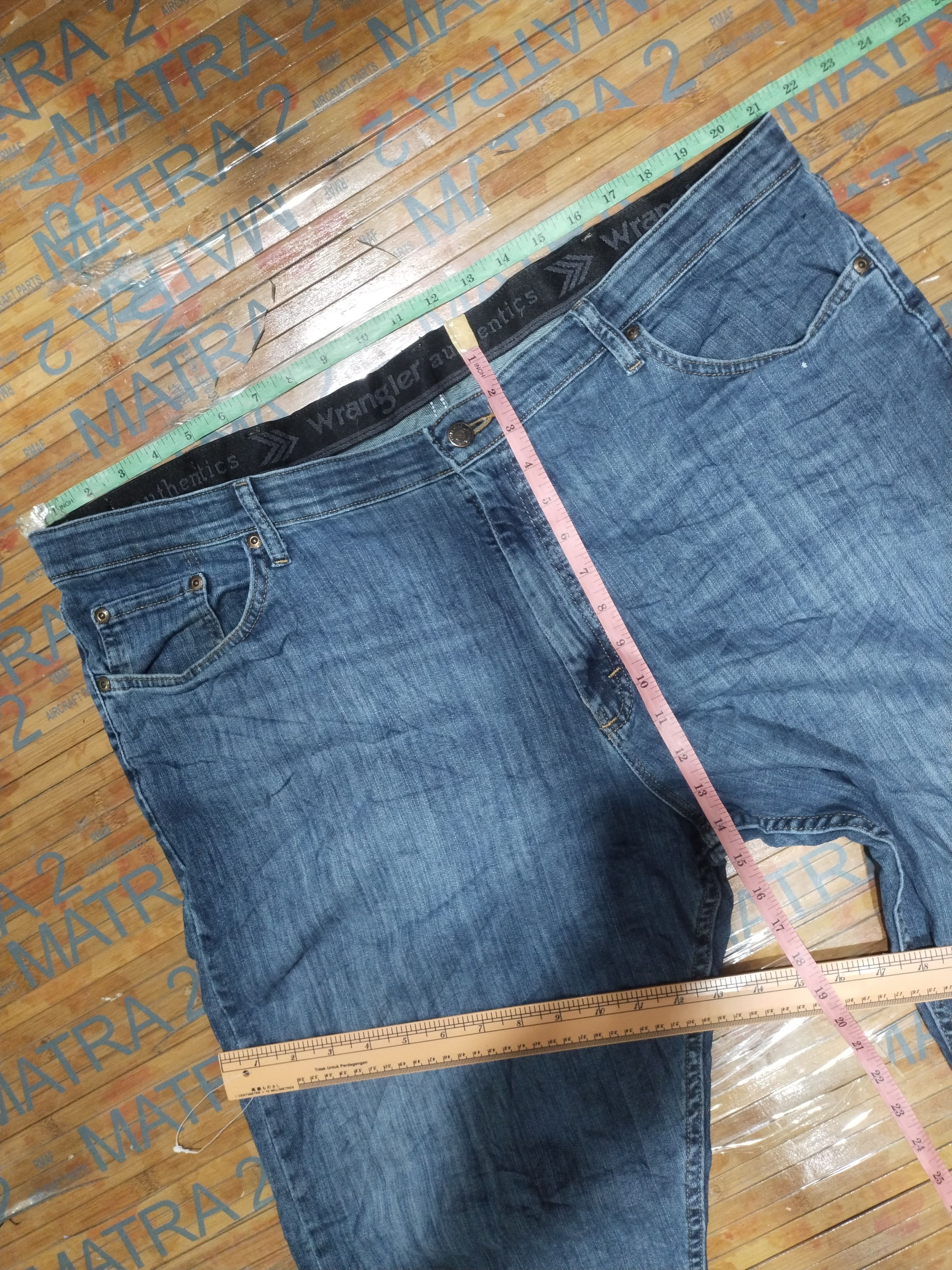 Vintage × Wrangler Jeans Wrangler authentics Est 1947 "Stretch" Sz 42" Size US 42 / EU 58 - 6 Thumbnail