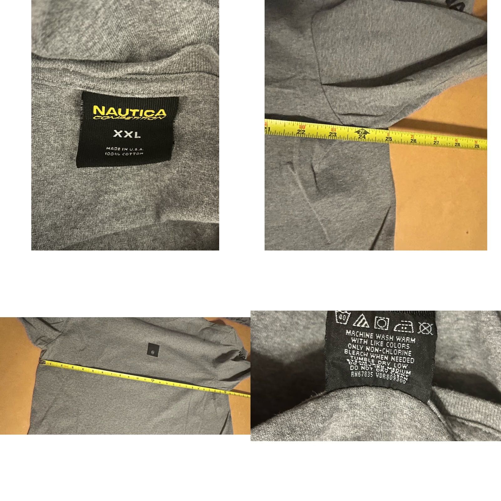 Nautica VINTAGE Nautica Competition Long Sleeve Shirt Men 2XL Gray Chest Logo USA 90s Shirt Mens Size US XXL / EU 58 / 5 - 9 Thumbnail