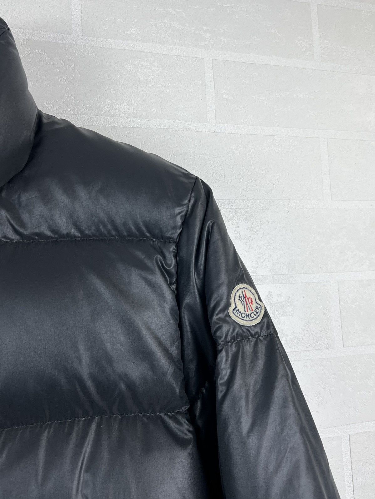 Moncler MONCLER Jacket Down Puffer Patch Logo Black Vintage Rare Men Size US S / EU 44-46 / 1 - 6 Thumbnail