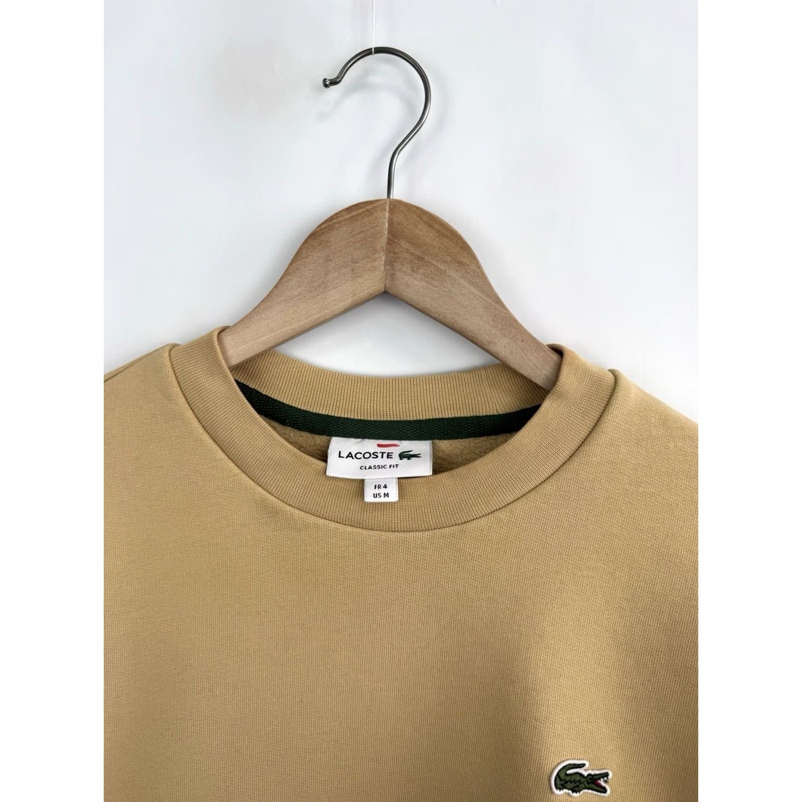 Lacoste VINTAGE Lacoste Shirt Mens M Beige Classic Fit Logo Sweatshirt Rare Retro Size Size US M / EU 48-50 / 2 - 5 Thumbnail