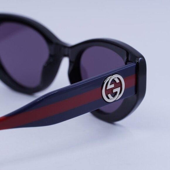 Gucci 🕶️ New Gucci GG1862S 004 Sunglasses - Shiny Black/Blue/Red Size ONE SIZE - 6 Thumbnail