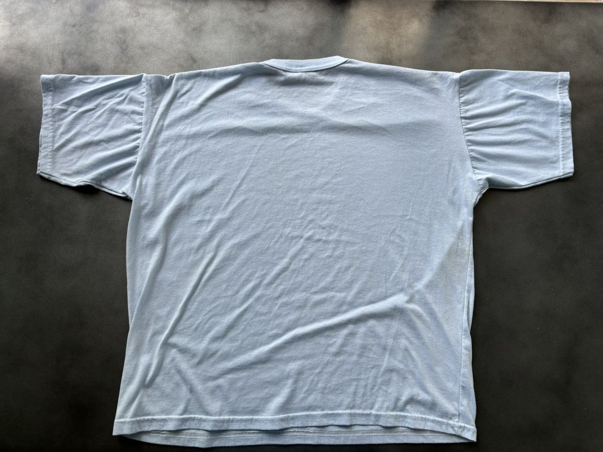Fruit Of The Loom × Vintage 1980s Vintage Blank Tee 50/50 Made in Canada Boxy Crop Blue Size US M / EU 48-50 / 2 - 3 Thumbnail