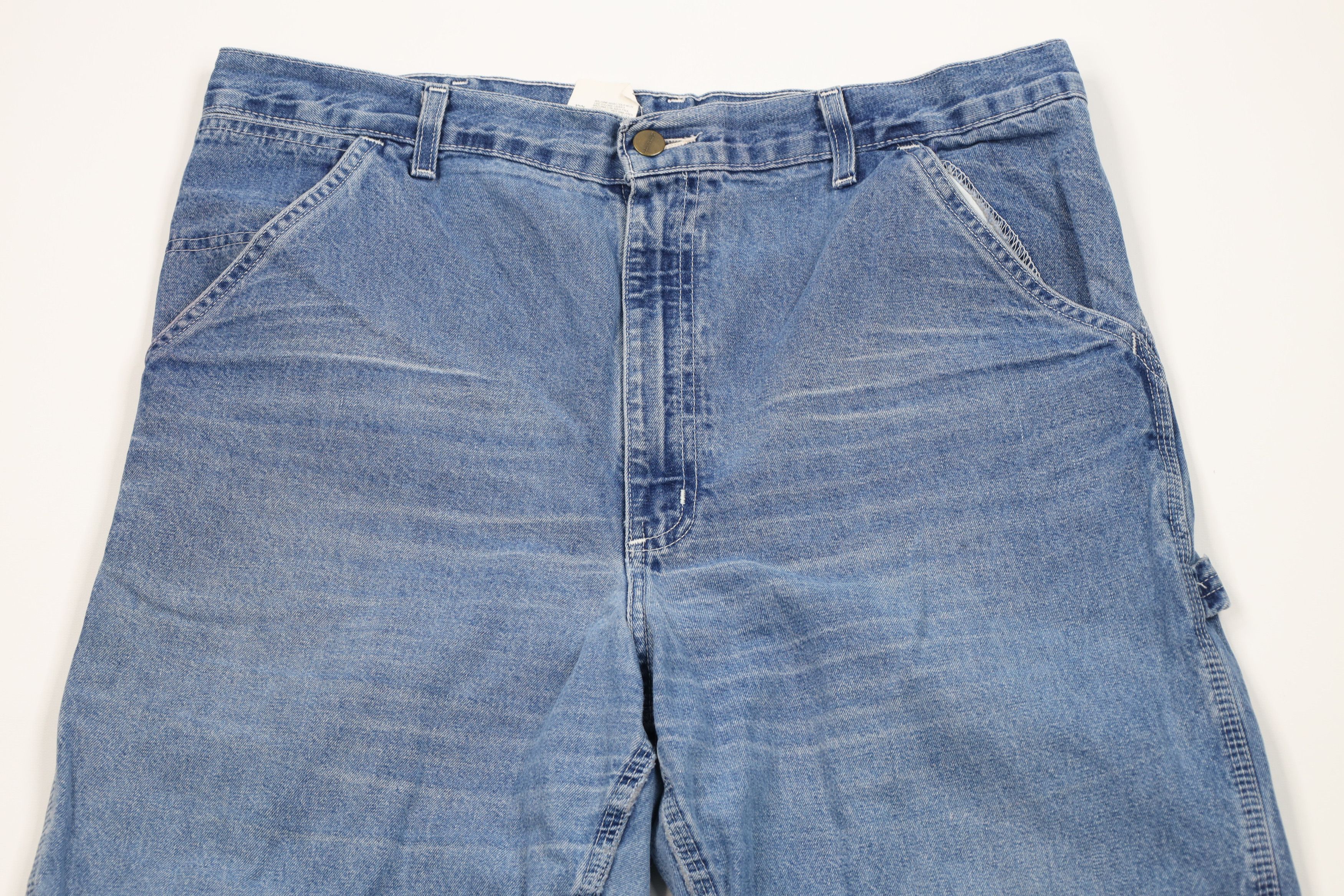 Carhartt Vintage Y2K 2000 Carhartt Wide Leg Dungaree Denim Jeans Size US 36 / EU 52 - 2 Thumbnail