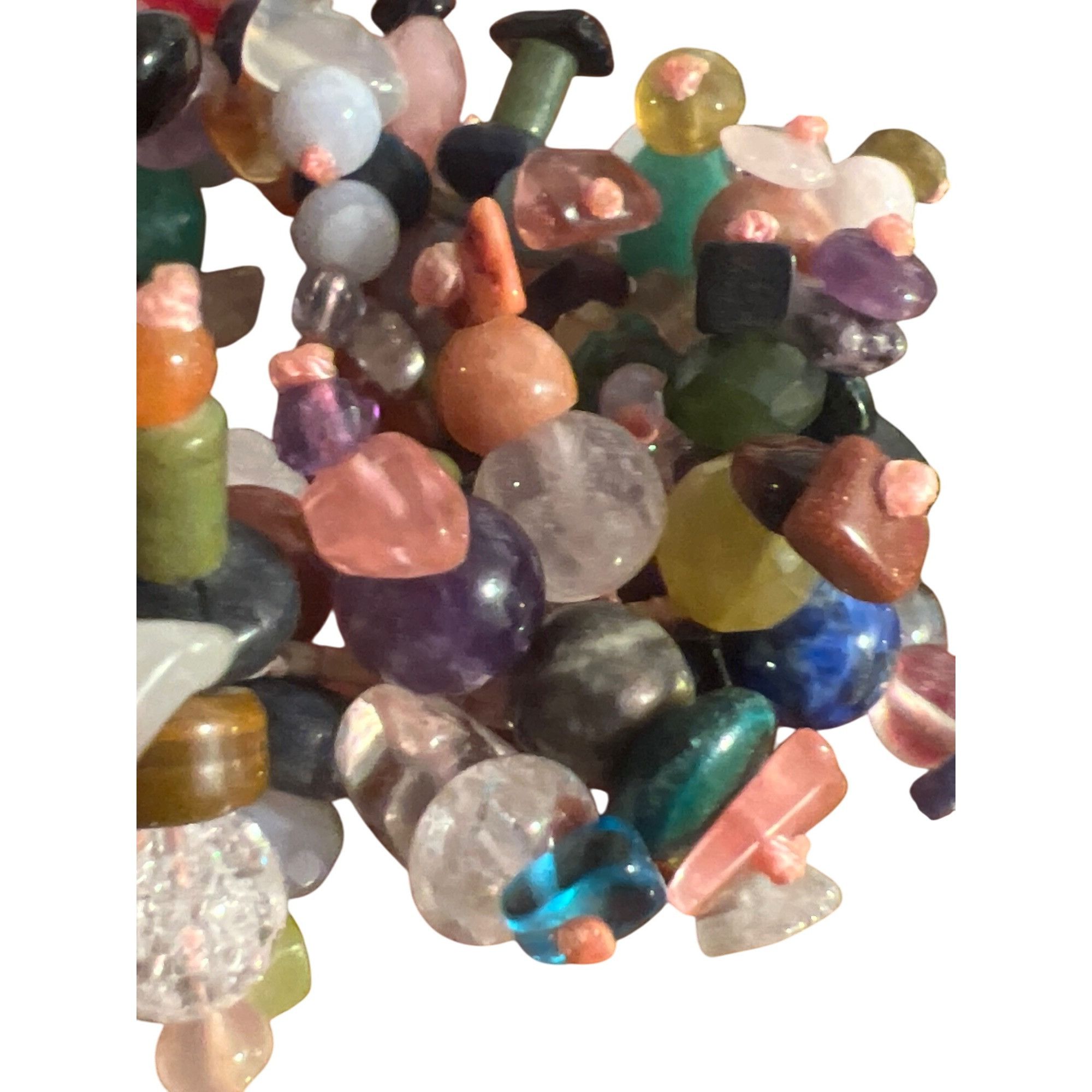 Other Multicolor Beaded Stretch Bracelet Mixed Gemstones Quarts Ja Size ONE SIZE - 2 Thumbnail