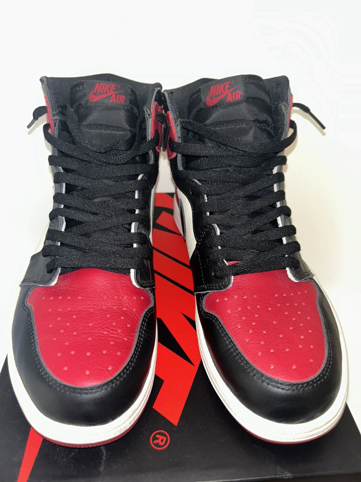 Jordan Brand Jordan 1 Bred Toe Size US 12 / EU 45 - 11 Thumbnail