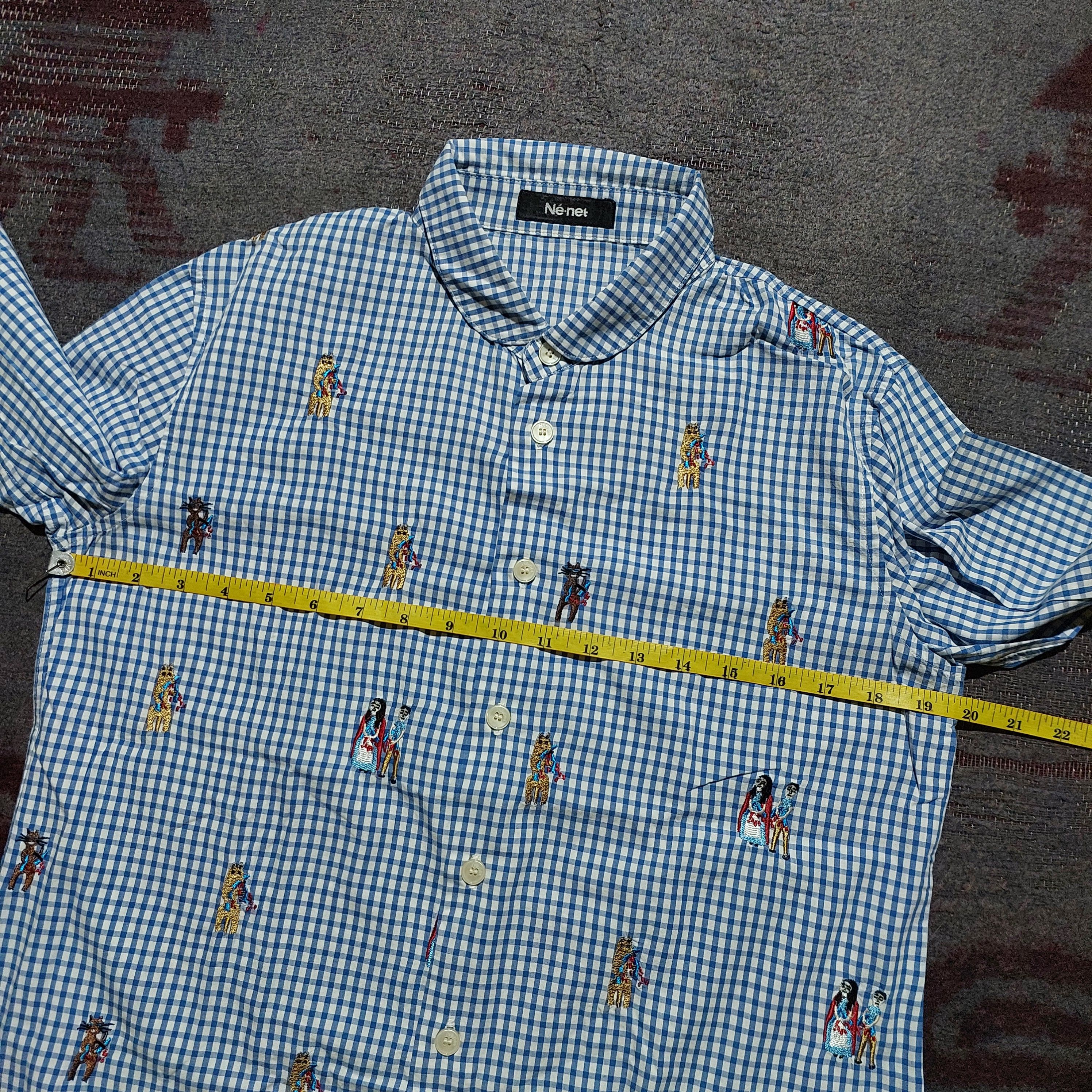 Ne-Net Ne-Net checkered plaid blue L/s shirt Size US M / EU 48-50 / 2 - 11 Thumbnail