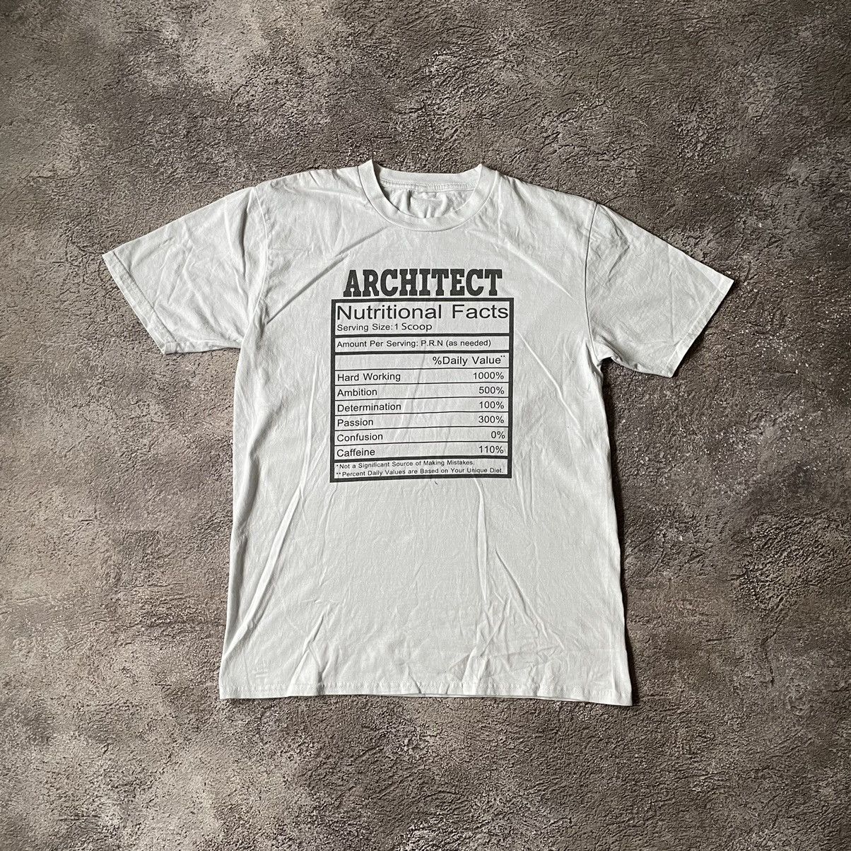 Vintage Vintage Y2K Architect Graphic Tee Cream Oversized Japanese L Size US L / EU 52-54 / 3 - 2 Thumbnail