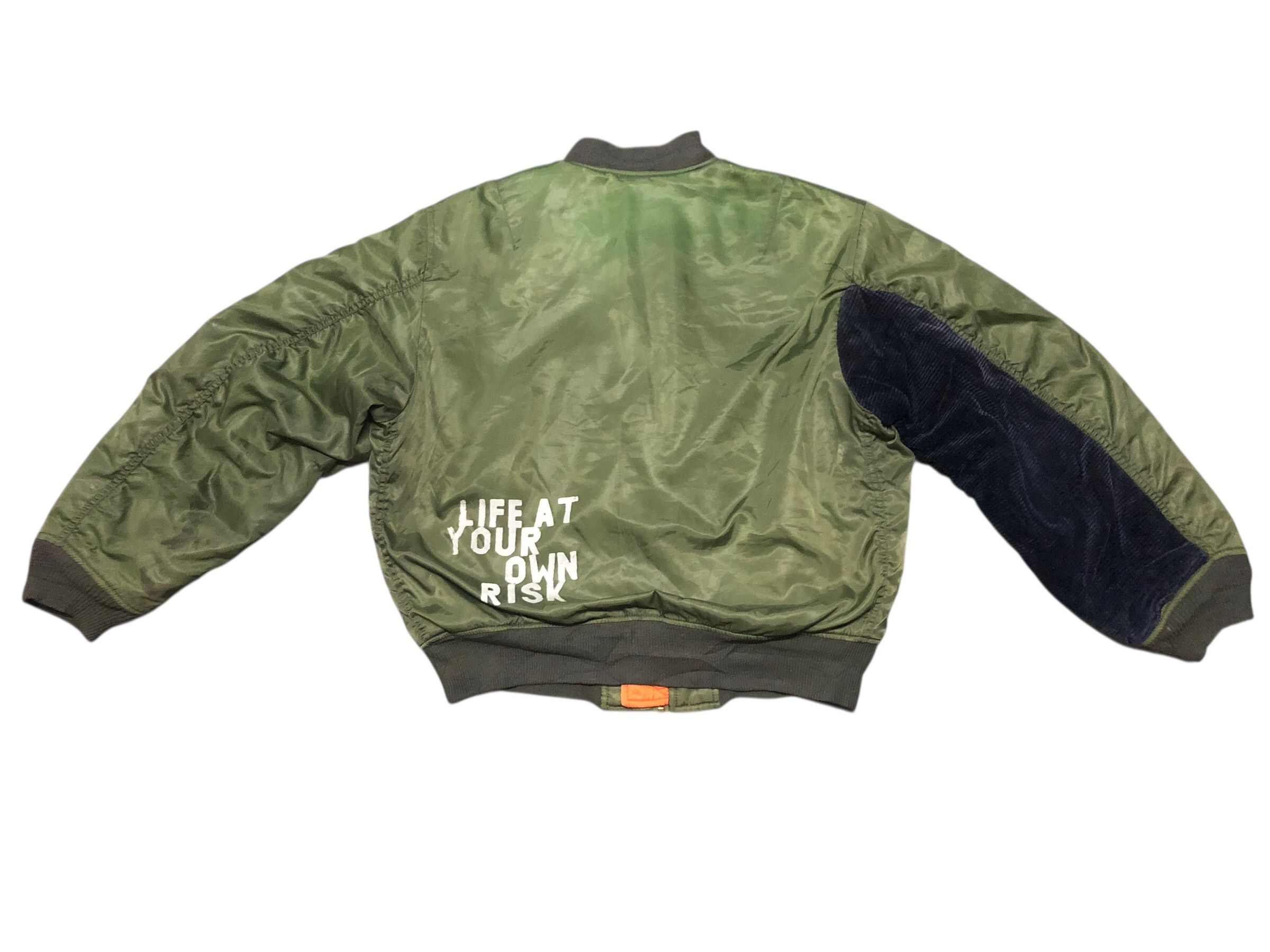 A.F.F.A. × Undercover 🔥RISK Custom MA-1 Flight Jacket AFFA Hiroshi Fujiwara Size US L / EU 52-54 / 3 - 2 Thumbnail